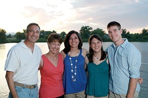 The Buechner family: (L to R) John, Lori, Holly, Carolyn and Stephen.