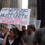 NLN_Occupy_Wall_Street Occupy Wall Street marchers on Sept. 30. (Thomas Altfather Good/NLN)