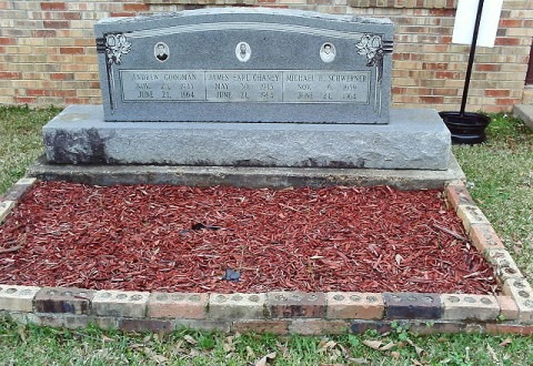 Memorial in Philadelphia, Miss., for three slain civil rights workers.